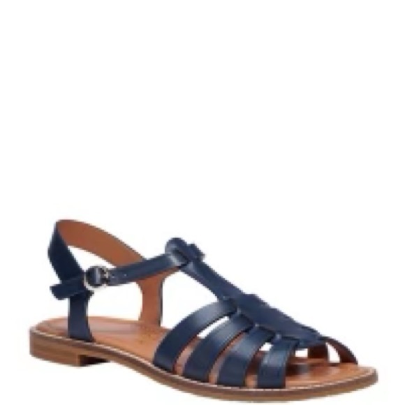Kate spade wonder fisherman Sandals in navy blue - Picture 2 of 7